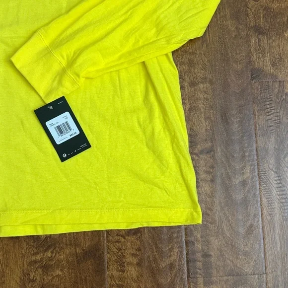 Nike Vibrant Yellow Long Sleeve Tee Size XXL - Picture 6 of 17